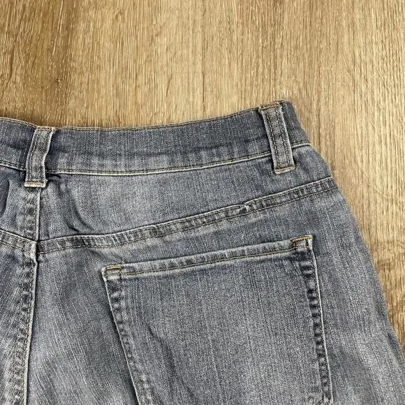 Mudd High Rise Raw Hem Daisy Duke Jean Shorts Women’s 13 Distressed Vintage Cut - Picture 12 of 16